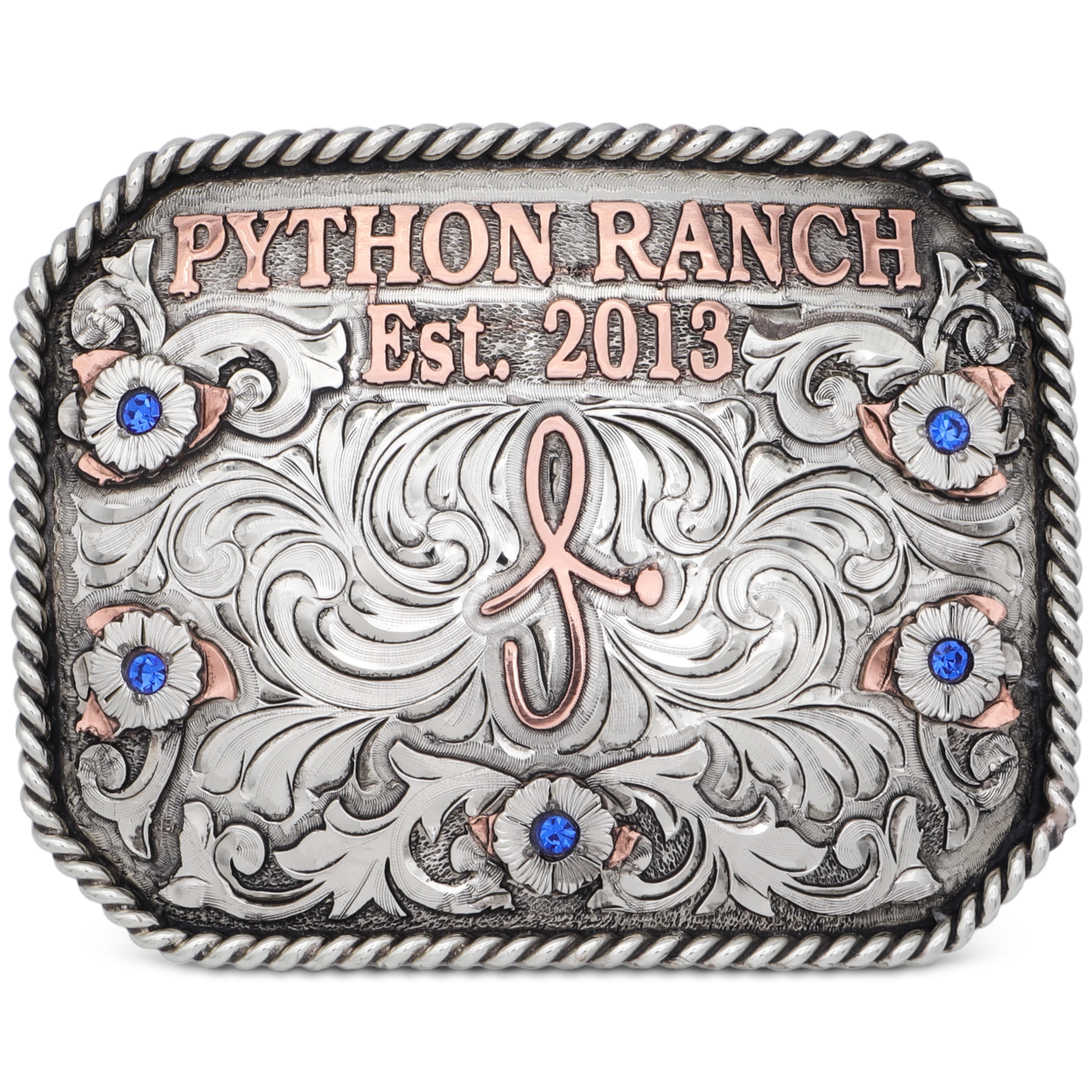 Optic Oasis Custom Buckle Cowboss Silversmiths Optic Oasis Custom Buckle Cowboss Silversmiths