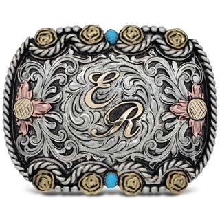 Front of Cowboys Canyon Custom Belt Buckle