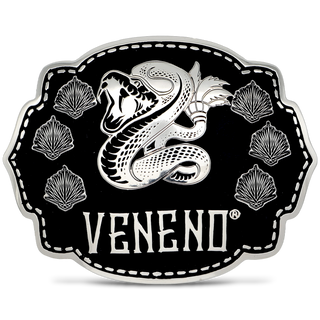 Front of Veneno Custom Belt Buckle