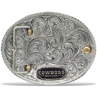 The Cobre Cowboy Belt Buckle | Champion's Choice Silver