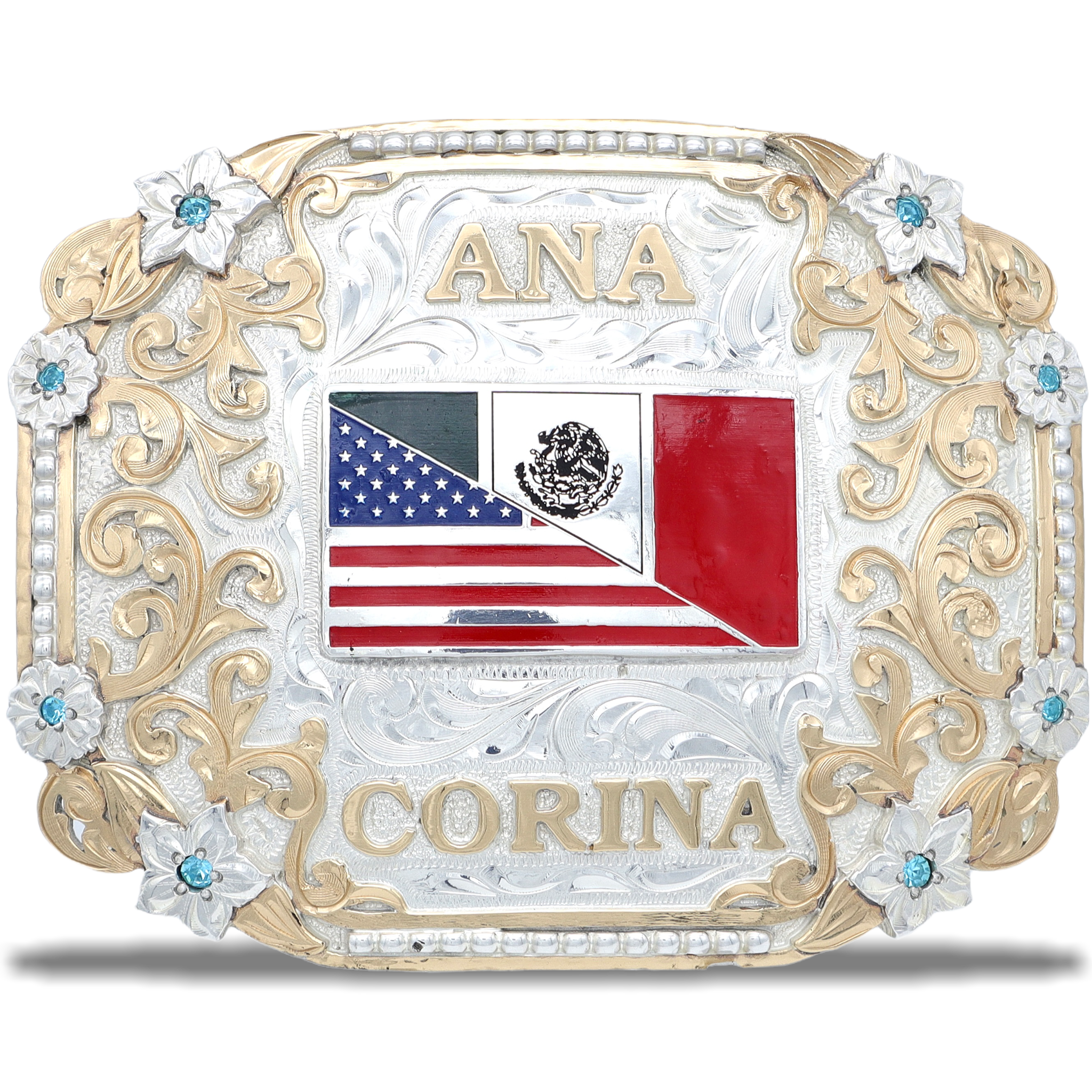 Floral Flagship Custom Buckle Cowboss Silversmiths Floral Flagship Custom Buckle Cowboss Silversmiths