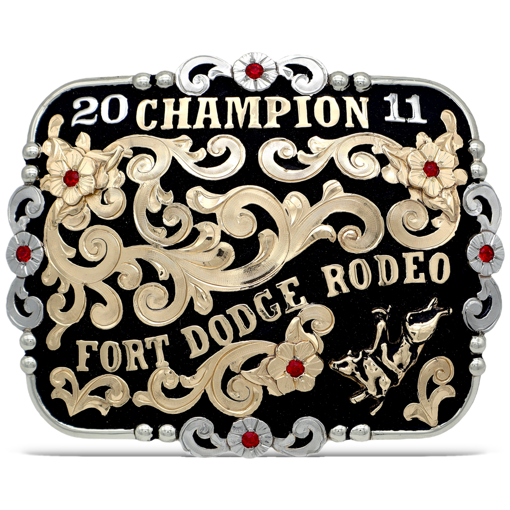 Gilded Rodeo Star Custom Buckle – Cowboss Silversmiths