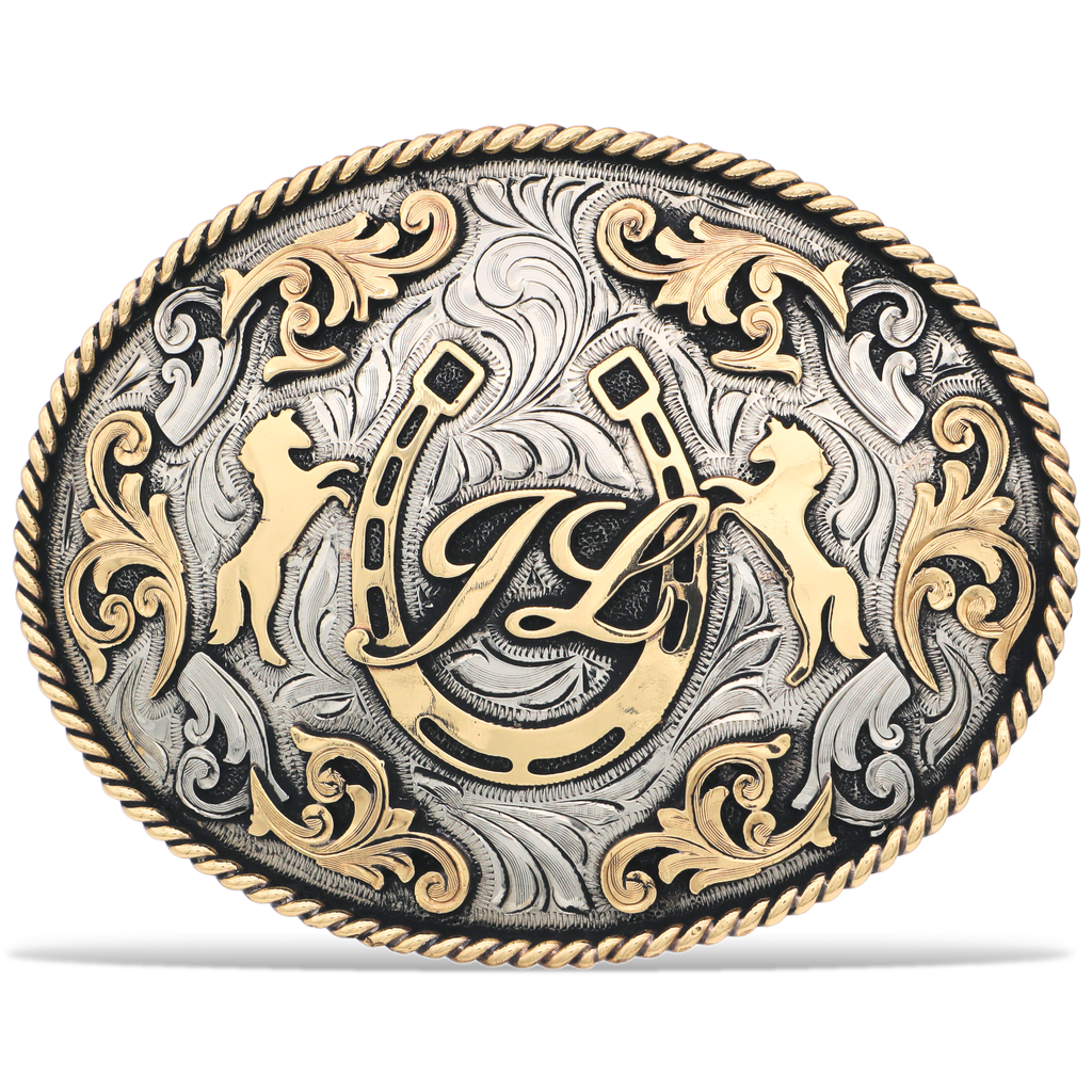 Tangled Tails Custom Buckle Cowboss Silversmiths