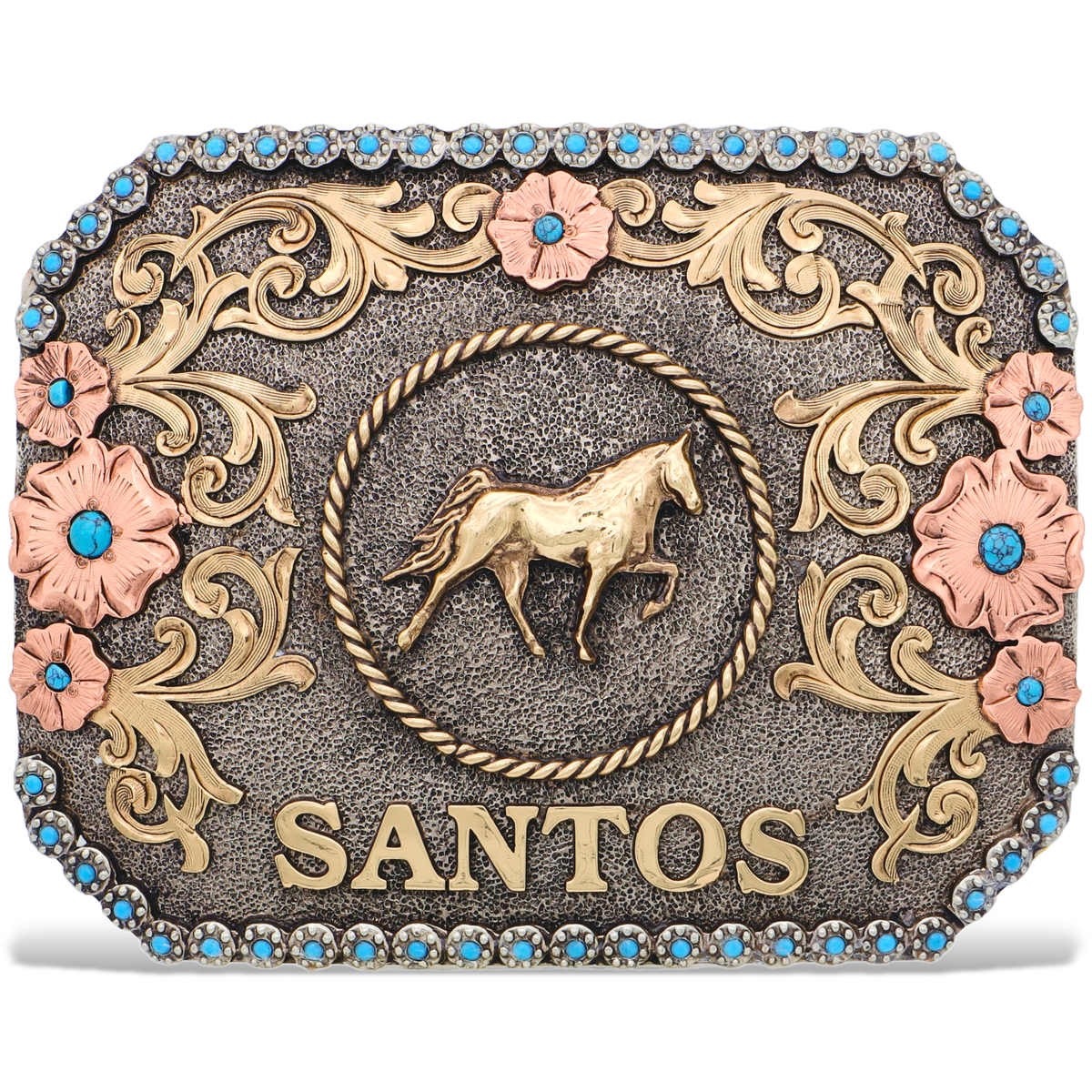 Custom Square Belt Buckles - Cowboss Silversmiths